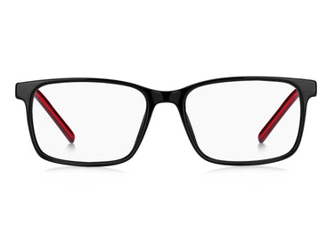 Premium Men Hugo Eyeglasses: HG 1163 - Black Red - SpecSMART Eye Clinic (Front View)